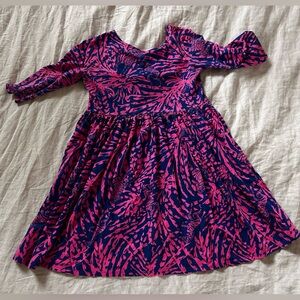 Lilly Pulitzer Pink and Navy Patterned Dress